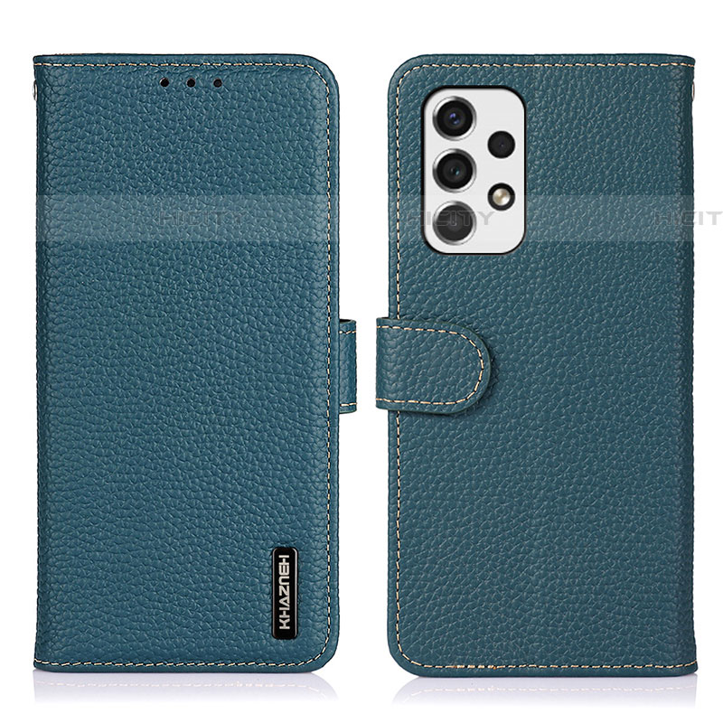 Custodia Portafoglio In Pelle Cover con Supporto B01H per Samsung Galaxy A53 5G Verde