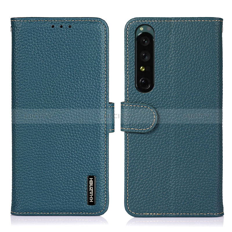 Custodia Portafoglio In Pelle Cover con Supporto B01H per Sony Xperia 1 IV