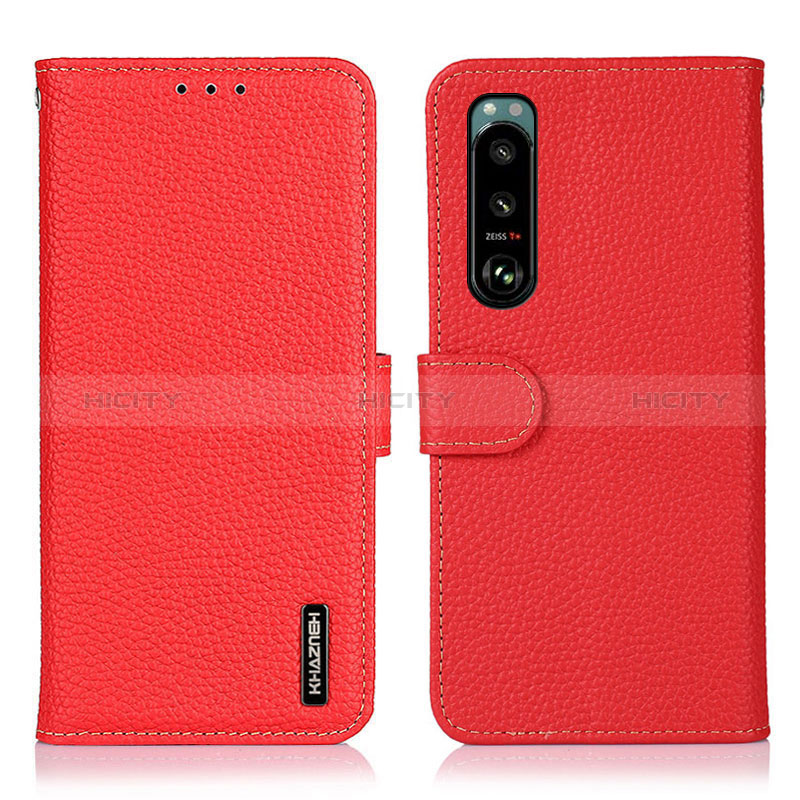 Custodia Portafoglio In Pelle Cover con Supporto B01H per Sony Xperia 5 III