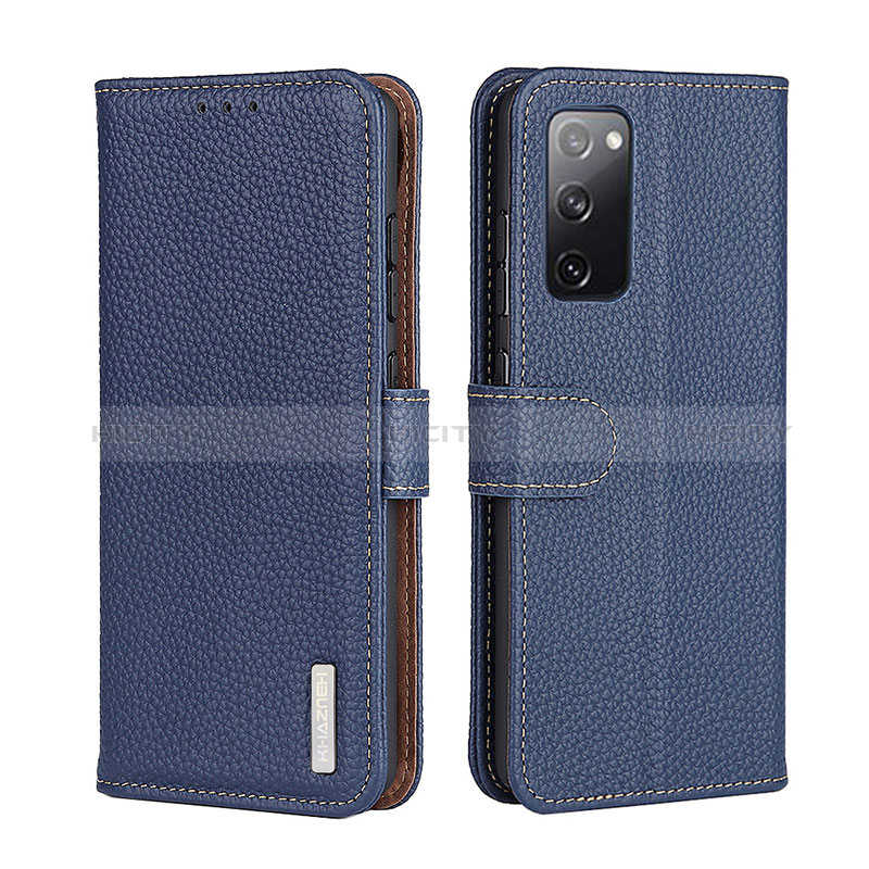 Custodia Portafoglio In Pelle Cover con Supporto B01H per Xiaomi Mi 10T 5G Blu