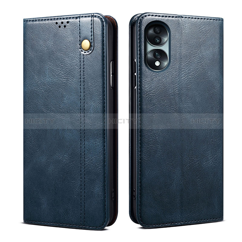 Custodia Portafoglio In Pelle Cover con Supporto B01S per Huawei Honor 70 5G Blu