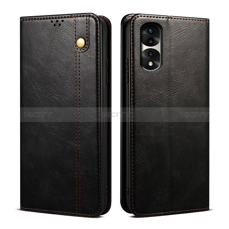 Custodia Portafoglio In Pelle Cover con Supporto B01S per Huawei Honor 70 Pro 5G Nero