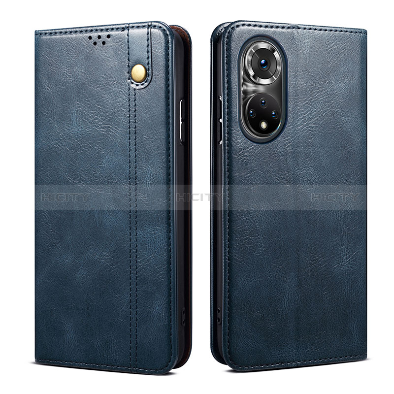 Custodia Portafoglio In Pelle Cover con Supporto B01S per Huawei Nova 9 Blu