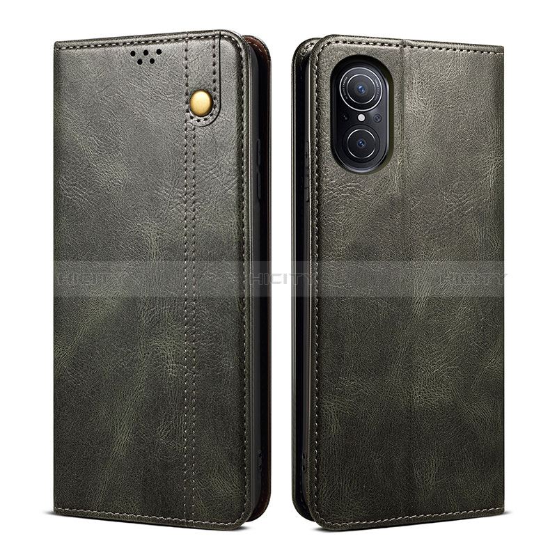 Custodia Portafoglio In Pelle Cover con Supporto B01S per Huawei Nova 9 SE Verde