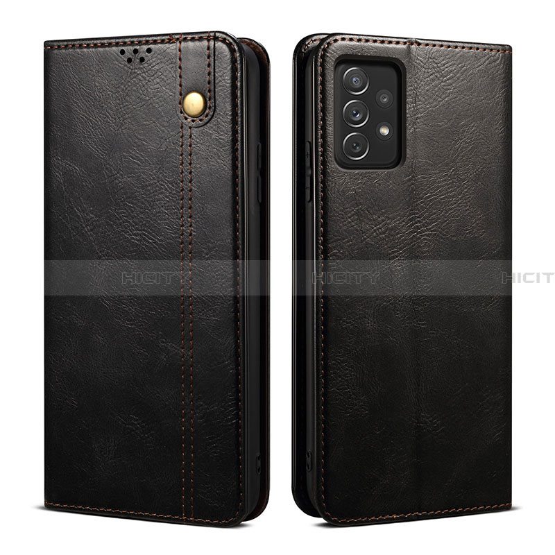 Custodia Portafoglio In Pelle Cover con Supporto B01S per Samsung Galaxy A33 5G Nero