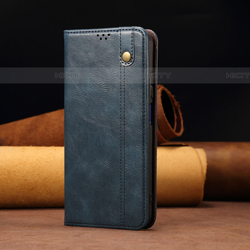 Custodia Portafoglio In Pelle Cover con Supporto B01S per Samsung Galaxy A72 5G Blu