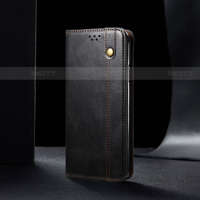 Custodia Portafoglio In Pelle Cover con Supporto B01S per Samsung Galaxy S21 FE 5G Nero