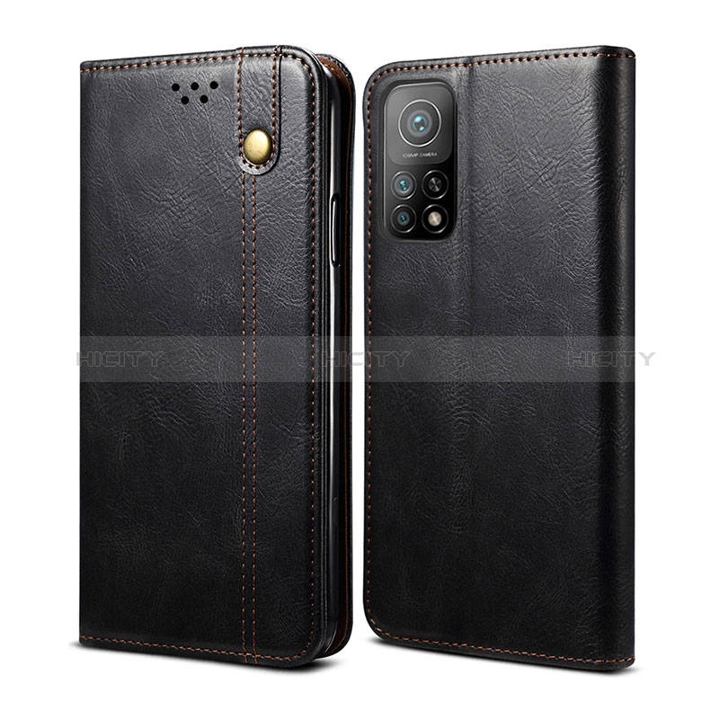 Custodia Portafoglio In Pelle Cover con Supporto B01S per Xiaomi Mi 10T 5G Nero