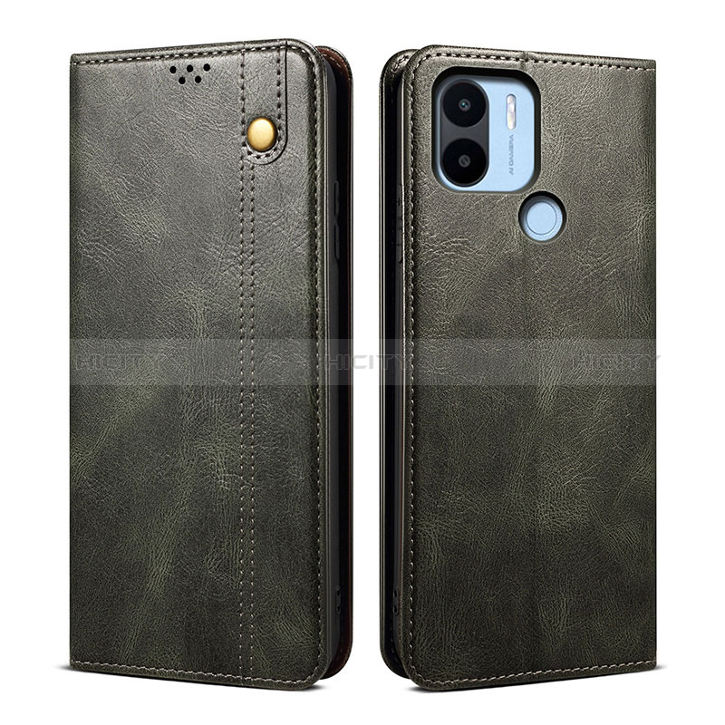 Custodia Portafoglio In Pelle Cover con Supporto B01S per Xiaomi Redmi A1 Verde