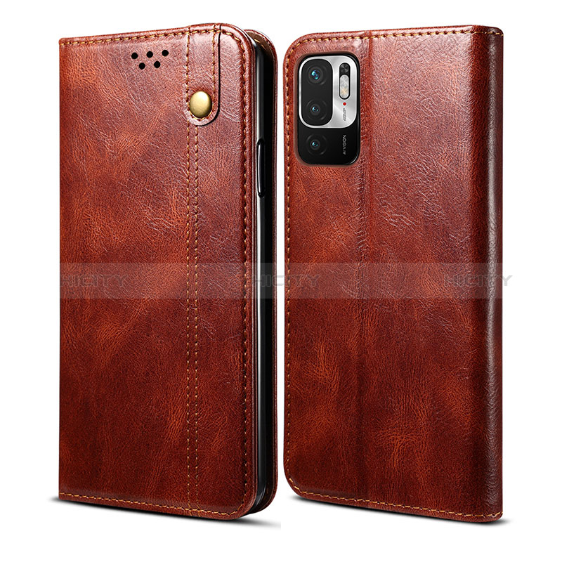 Custodia Portafoglio In Pelle Cover con Supporto B01S per Xiaomi Redmi Note 11 SE 5G Marrone