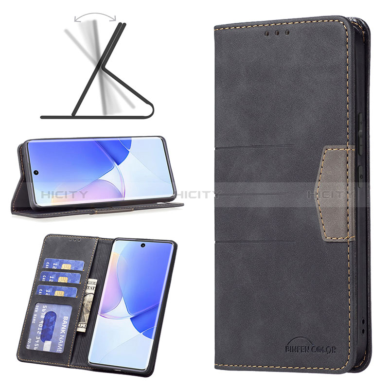 Custodia Portafoglio In Pelle Cover con Supporto B02F per Huawei Honor 50 5G