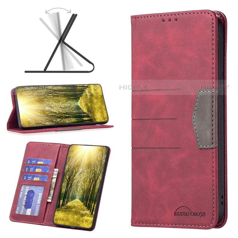 Custodia Portafoglio In Pelle Cover con Supporto B02F per Motorola Moto G Play Gen 2