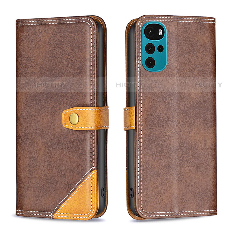 Custodia Portafoglio In Pelle Cover con Supporto B02F per Motorola Moto G22