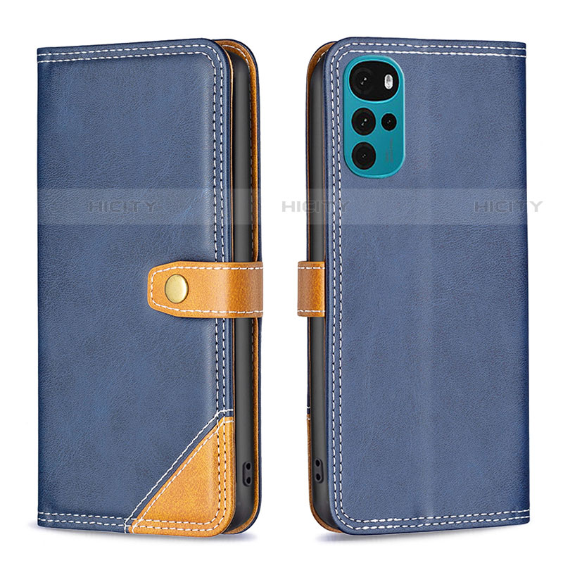 Custodia Portafoglio In Pelle Cover con Supporto B02F per Motorola Moto G22