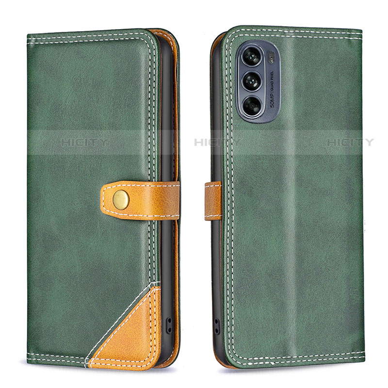 Custodia Portafoglio In Pelle Cover con Supporto B02F per Motorola Moto G62 5G