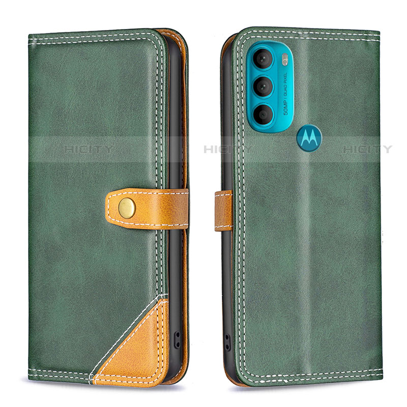 Custodia Portafoglio In Pelle Cover con Supporto B02F per Motorola Moto G71 5G