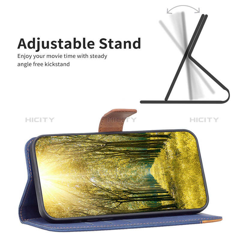 Custodia Portafoglio In Pelle Cover con Supporto B02F per Samsung Galaxy A12