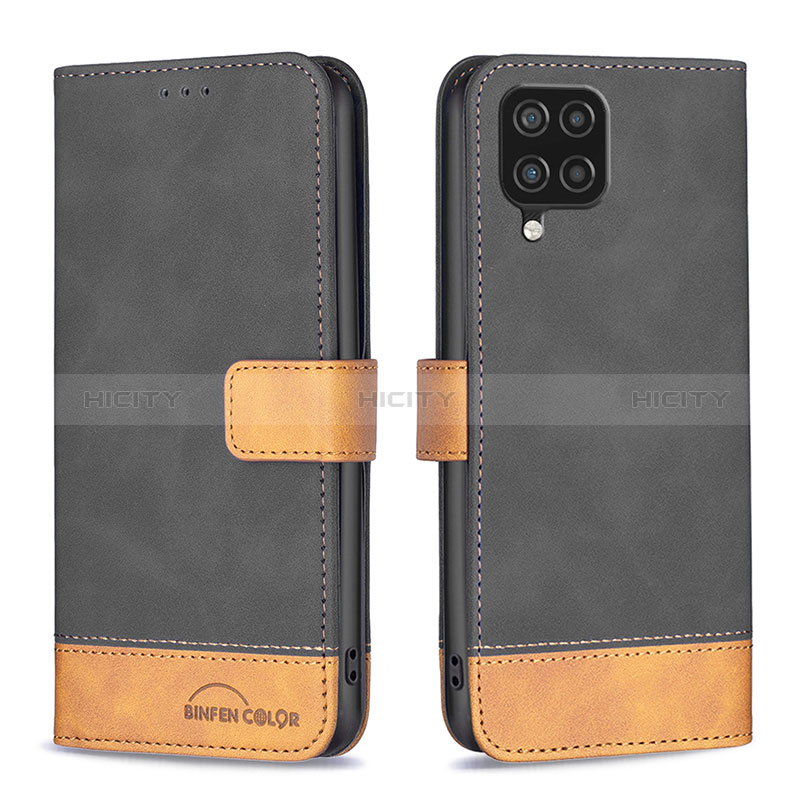 Custodia Portafoglio In Pelle Cover con Supporto B02F per Samsung Galaxy A12