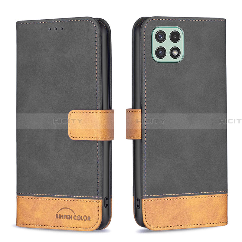 Custodia Portafoglio In Pelle Cover con Supporto B02F per Samsung Galaxy A22 5G