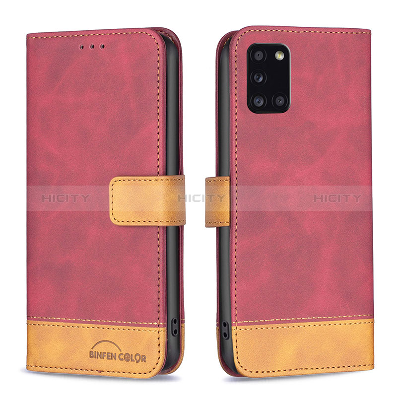 Custodia Portafoglio In Pelle Cover con Supporto B02F per Samsung Galaxy A31