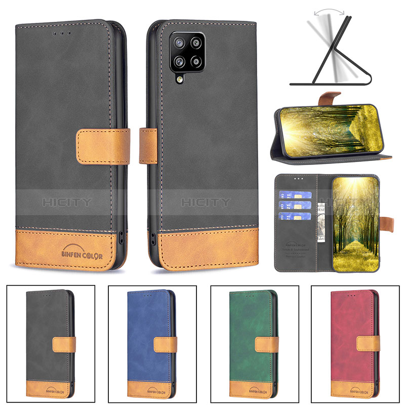 Custodia Portafoglio In Pelle Cover con Supporto B02F per Samsung Galaxy A42 5G