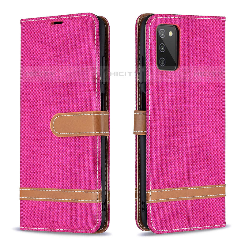 Custodia Portafoglio In Pelle Cover con Supporto B02F per Samsung Galaxy M02s