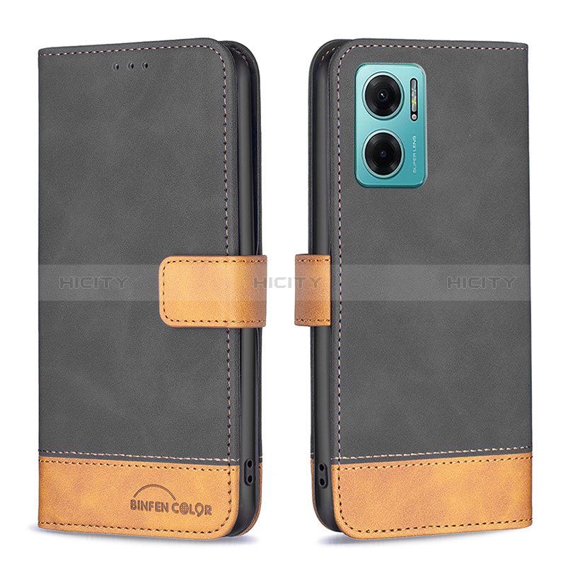 Custodia Portafoglio In Pelle Cover con Supporto B02F per Xiaomi Redmi 10 5G