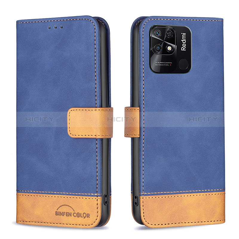 Custodia Portafoglio In Pelle Cover con Supporto B02F per Xiaomi Redmi 10C 4G