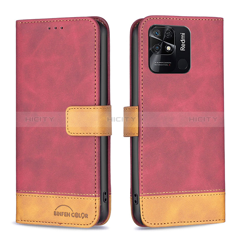 Custodia Portafoglio In Pelle Cover con Supporto B02F per Xiaomi Redmi 10C 4G