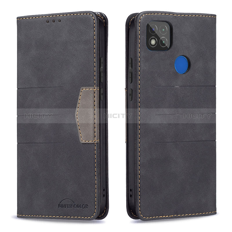 Custodia Portafoglio In Pelle Cover con Supporto B02F per Xiaomi Redmi 9 Activ