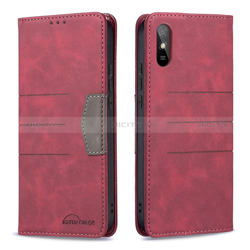 Custodia Portafoglio In Pelle Cover con Supporto B02F per Xiaomi Redmi 9i