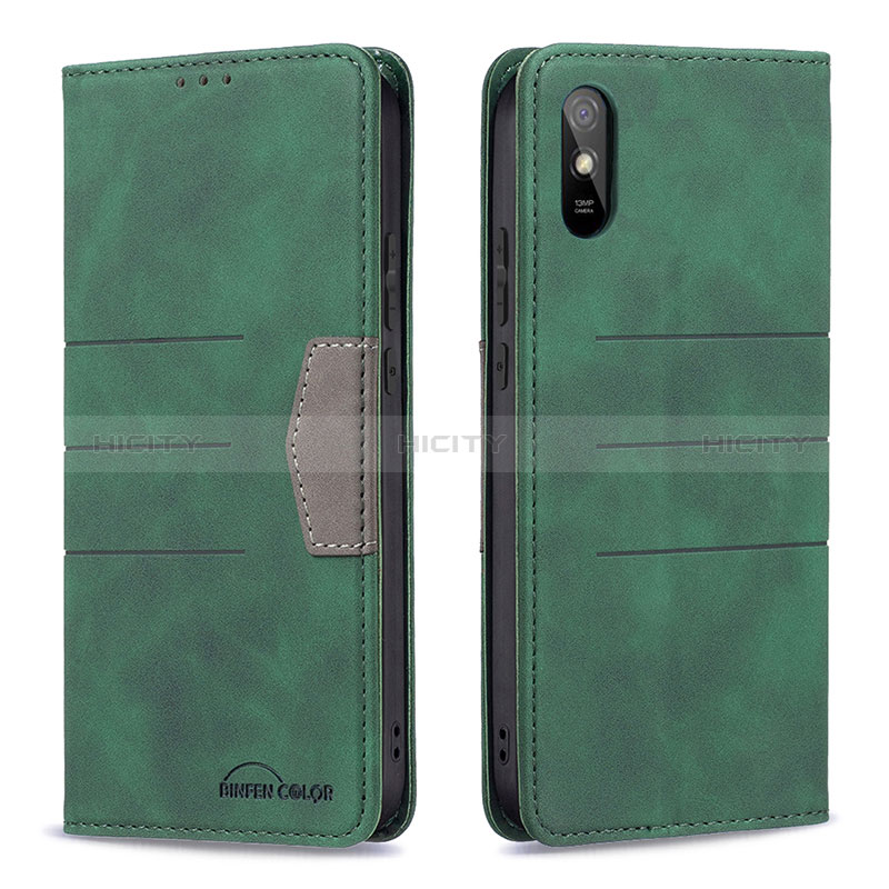 Custodia Portafoglio In Pelle Cover con Supporto B02F per Xiaomi Redmi 9i