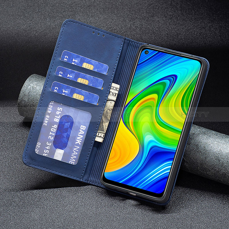 Custodia Portafoglio In Pelle Cover con Supporto B02F per Xiaomi Redmi Note 9