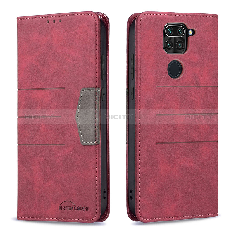 Custodia Portafoglio In Pelle Cover con Supporto B02F per Xiaomi Redmi Note 9