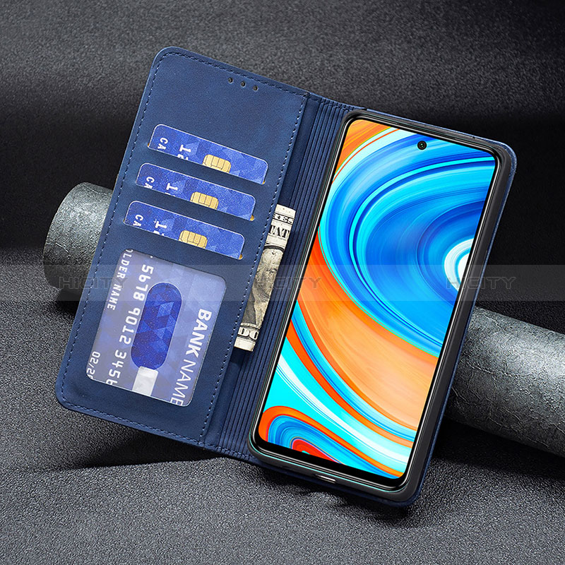 Custodia Portafoglio In Pelle Cover con Supporto B02F per Xiaomi Redmi Note 9S