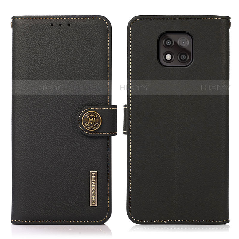 Custodia Portafoglio In Pelle Cover con Supporto B02H per Motorola Moto G Power (2021) Nero