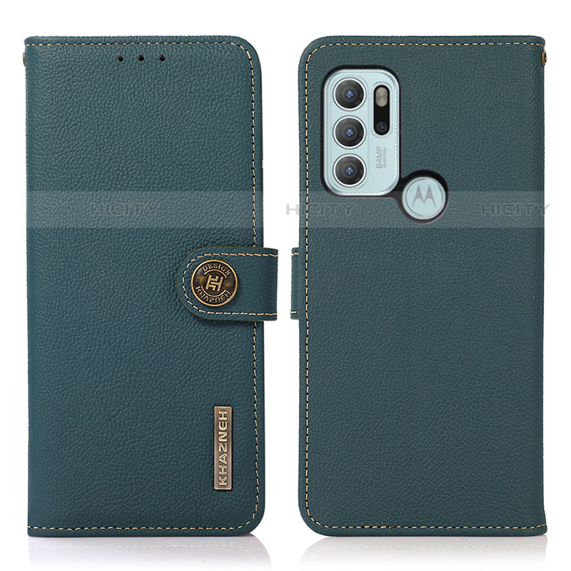 Custodia Portafoglio In Pelle Cover con Supporto B02H per Motorola Moto G60s