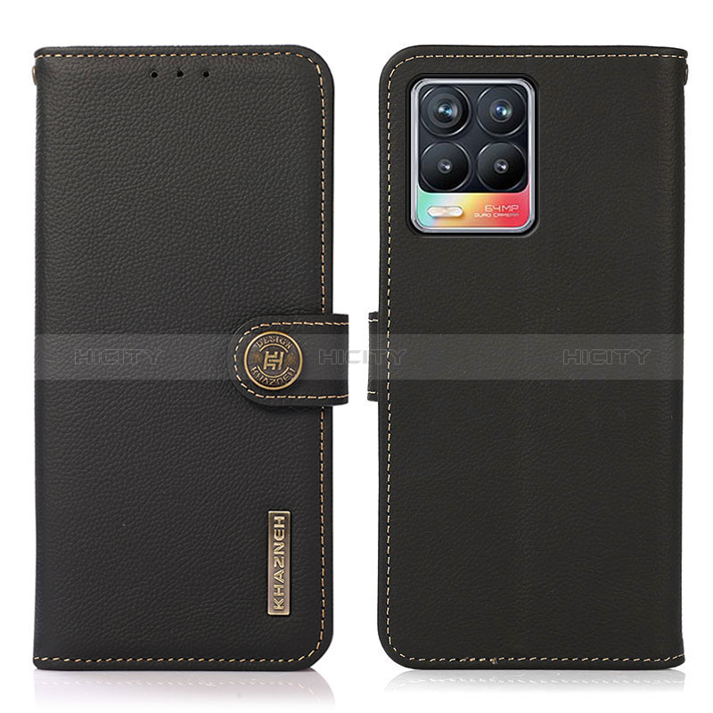 Custodia Portafoglio In Pelle Cover con Supporto B02H per Realme 8 Pro