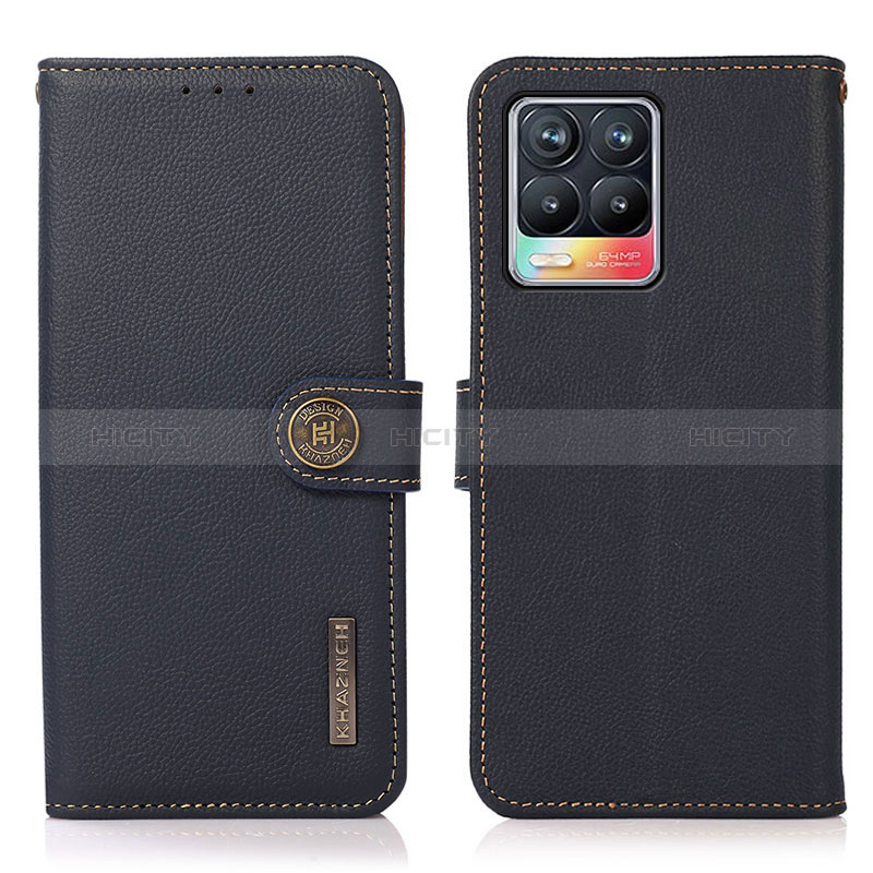 Custodia Portafoglio In Pelle Cover con Supporto B02H per Realme 8 Pro