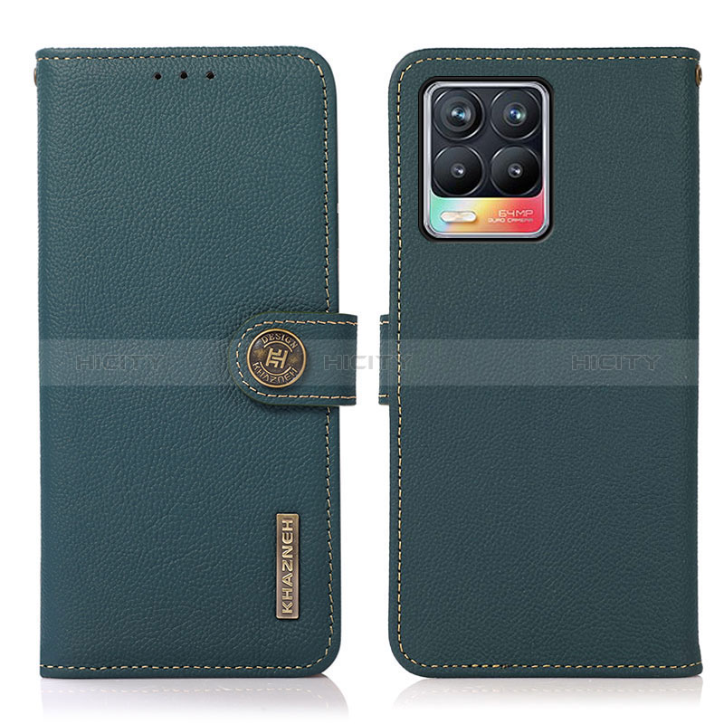 Custodia Portafoglio In Pelle Cover con Supporto B02H per Realme 8 Pro