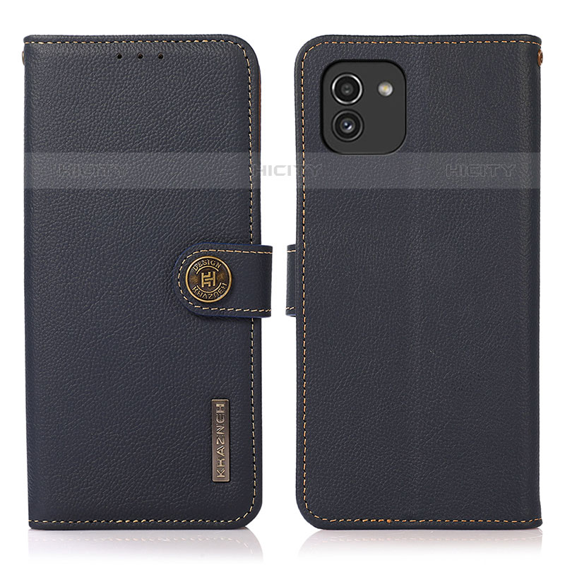 Custodia Portafoglio In Pelle Cover con Supporto B02H per Samsung Galaxy A03