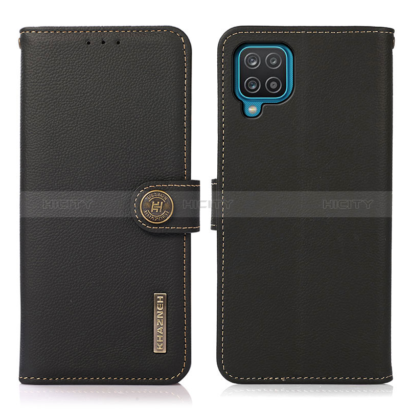 Custodia Portafoglio In Pelle Cover con Supporto B02H per Samsung Galaxy A12