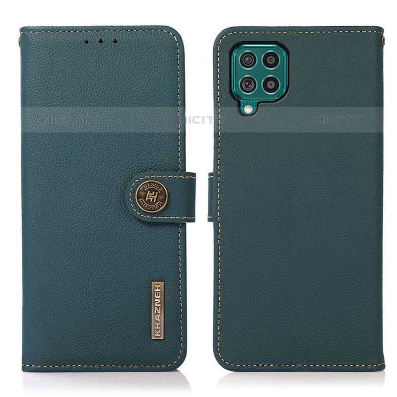 Custodia Portafoglio In Pelle Cover con Supporto B02H per Samsung Galaxy M62 4G Verde