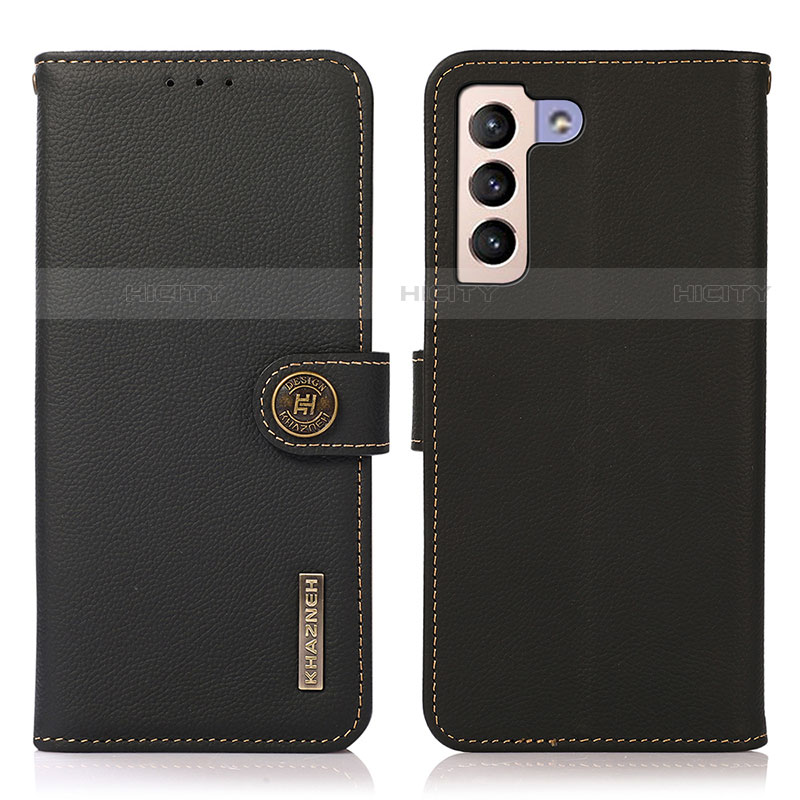 Custodia Portafoglio In Pelle Cover con Supporto B02H per Samsung Galaxy S21 Plus 5G Nero