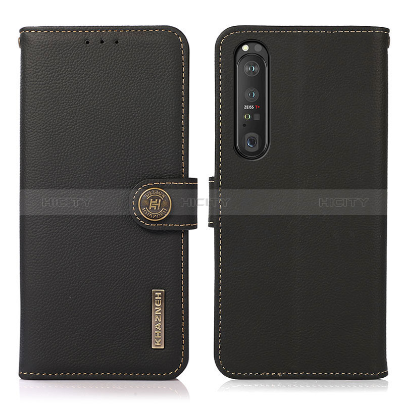 Custodia Portafoglio In Pelle Cover con Supporto B02H per Sony Xperia 1 III