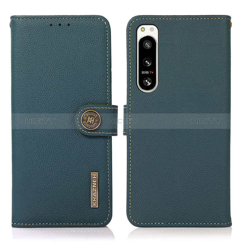 Custodia Portafoglio In Pelle Cover con Supporto B02H per Sony Xperia 5 IV