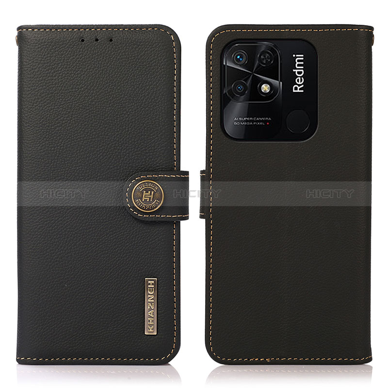 Custodia Portafoglio In Pelle Cover con Supporto B02H per Xiaomi Redmi 10 India