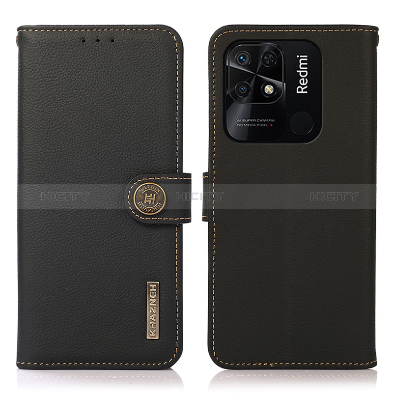 Custodia Portafoglio In Pelle Cover con Supporto B02H per Xiaomi Redmi 10 Power
