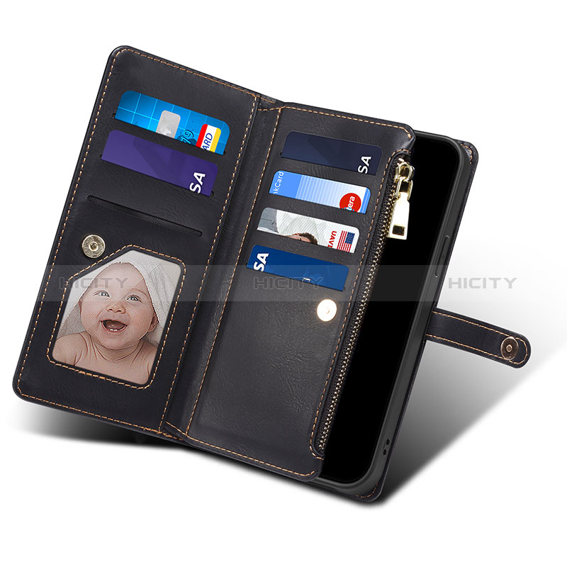 Custodia Portafoglio In Pelle Cover con Supporto B02S per Samsung Galaxy Note 20 5G