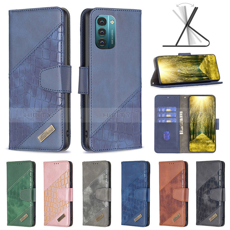 Custodia Portafoglio In Pelle Cover con Supporto B03F per Nokia G11